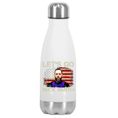 Lets Go Jack Smith For President USA Flag Stainless Steel Insulated Water Bottle