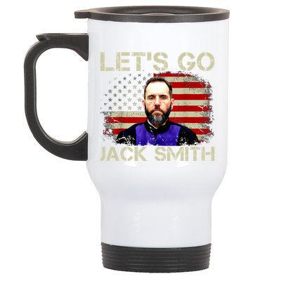 Lets Go Jack Smith For President USA Flag Stainless Steel Travel Mug