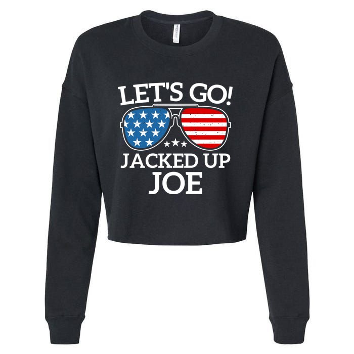 LetS Go Jacked Up Joe Cropped Pullover Crew
