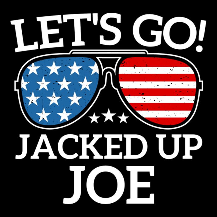 LetS Go Jacked Up Joe Cropped Pullover Crew
