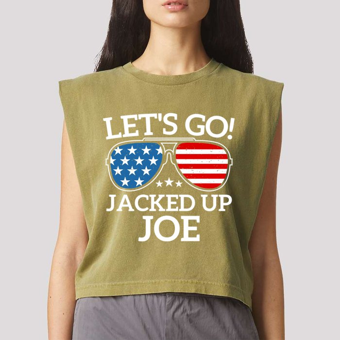 LetS Go Jacked Up Joe Garment-Dyed Women's Muscle Tee
