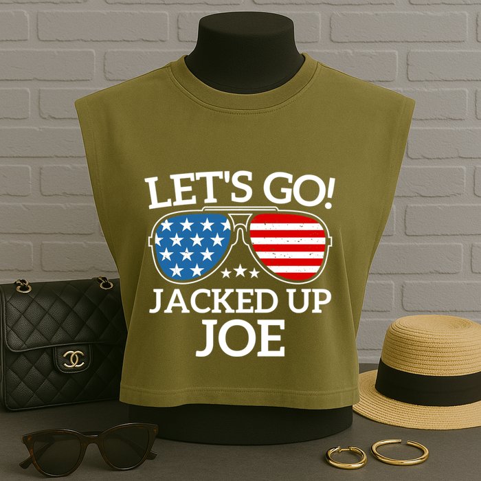 LetS Go Jacked Up Joe Garment-Dyed Women's Muscle Tee