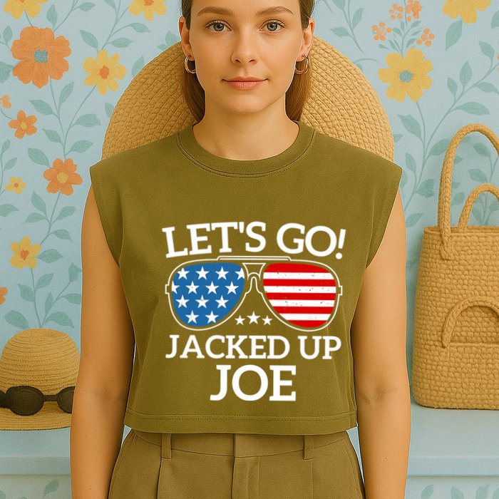 LetS Go Jacked Up Joe Garment-Dyed Women's Muscle Tee