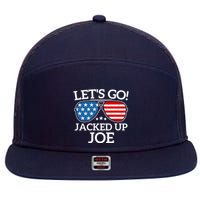 LetS Go Jacked Up Joe 7 Panel Mesh Trucker Snapback Hat