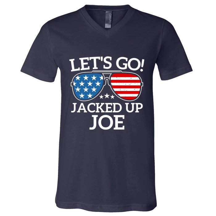 LetS Go Jacked Up Joe V-Neck T-Shirt