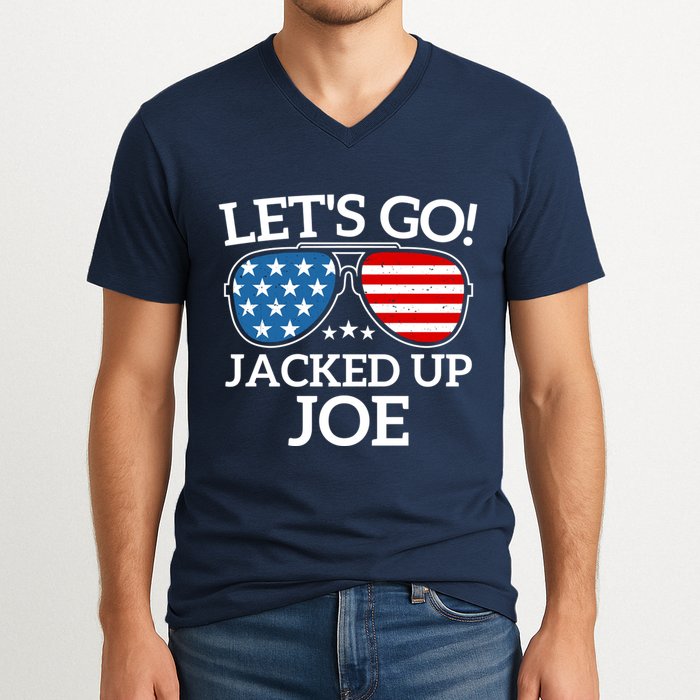 LetS Go Jacked Up Joe V-Neck T-Shirt