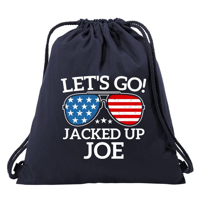 LetS Go Jacked Up Joe Drawstring Bag