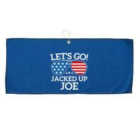 LetS Go Jacked Up Joe Large Microfiber Waffle Golf Towel