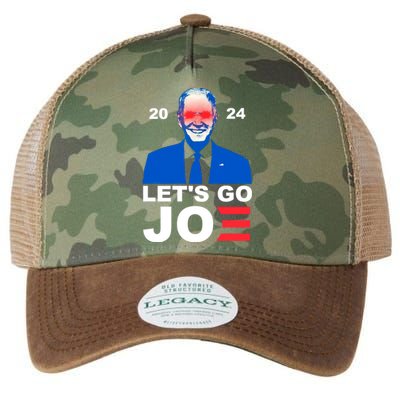 Let's Go Joe 2024 Biden Harris Re Election Legacy Tie Dye Trucker Hat