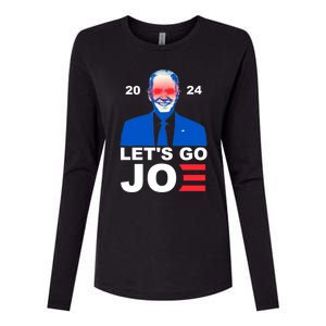 Let's Go Joe 2024 Biden Harris Re Election Womens Cotton Relaxed Long Sleeve T-Shirt