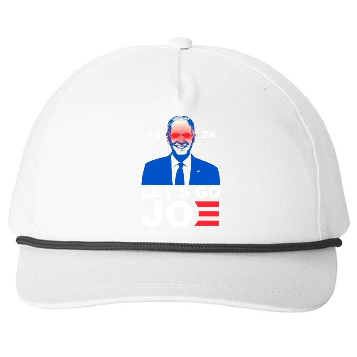 Let's Go Joe 2024 Biden Harris Re Election Snapback Five-Panel Rope Hat