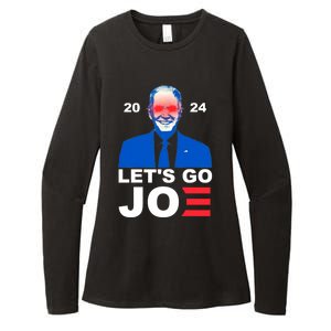 Let's Go Joe 2024 Biden Harris Re Election Womens CVC Long Sleeve Shirt