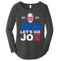 Let's Go Joe 2024 Biden Harris Re Election Women's Perfect Tri Tunic Long Sleeve Shirt