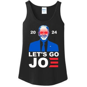 Let's Go Joe 2024 Biden Harris Re Election Ladies Essential Tank