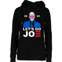 Let's Go Joe 2024 Biden Harris Re Election Womens Funnel Neck Pullover Hood