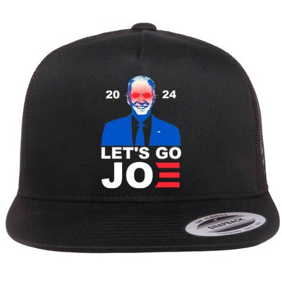 Let's Go Joe 2024 Biden Harris Re Election Flat Bill Trucker Hat