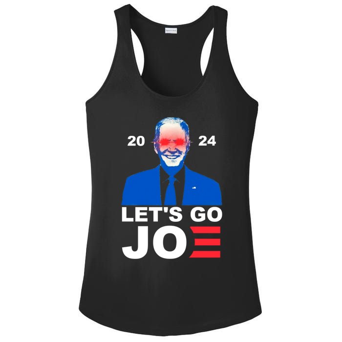 Let's Go Joe 2024 Biden Harris Re Election Ladies PosiCharge Competitor Racerback Tank