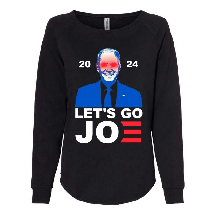 Let's Go Joe 2024 Biden Harris Re Election Womens California Wash Sweatshirt