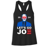 Let's Go Joe 2024 Biden Harris Re Election Women's Racerback Tank