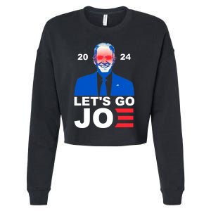 Let's Go Joe 2024 Biden Harris Re Election Cropped Pullover Crew