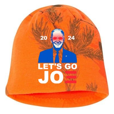 Let's Go Joe 2024 Biden Harris Re Election Kati - Camo Knit Beanie