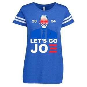 Let's Go Joe 2024 Biden Harris Re Election Enza Ladies Jersey Football T-Shirt