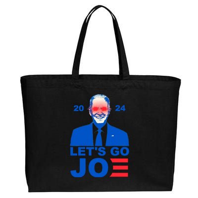 Let's Go Joe 2024 Biden Harris Re Election Cotton Canvas Jumbo Tote