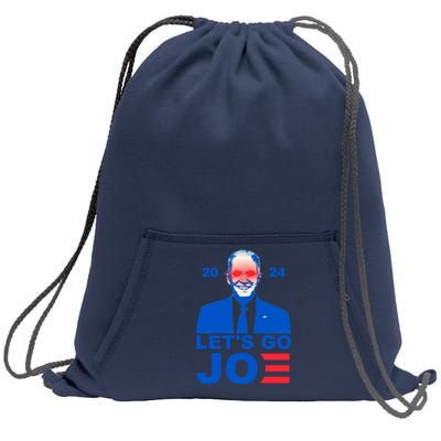 Let's Go Joe 2024 Biden Harris Re Election Sweatshirt Cinch Pack Bag