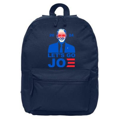 Let's Go Joe 2024 Biden Harris Re Election 16 in Basic Backpack