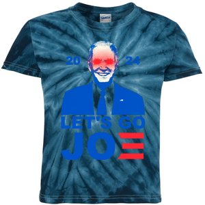 Let's Go Joe 2024 Biden Harris Re Election Kids Tie-Dye T-Shirt