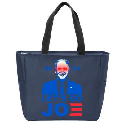 Let's Go Joe 2024 Biden Harris Re Election Zip Tote Bag