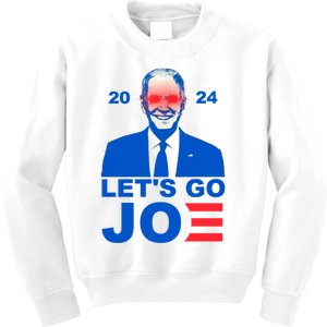 Let's Go Joe 2024 Biden Harris Re Election Kids Sweatshirt