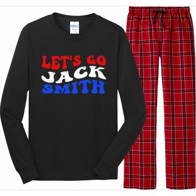 Lets Go Jack Smith For President Fun Summer Groovy USA Long Sleeve Pajama Set