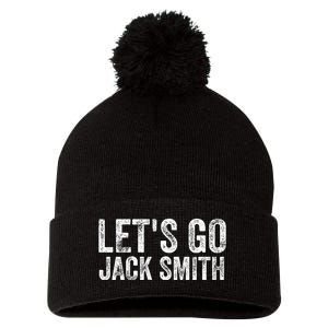 LETS GO JACK SMITH Pom Pom 12in Knit Beanie