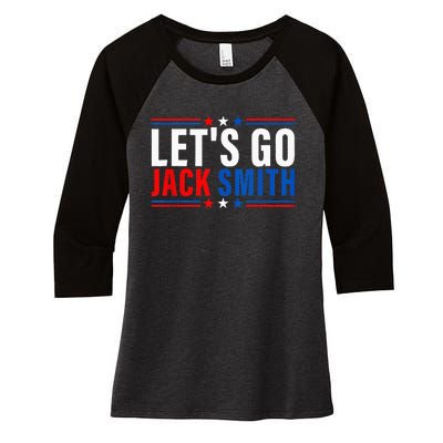 LETS GO JACK SMITH Jack Smith Women's Tri-Blend 3/4-Sleeve Raglan Shirt