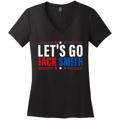 LETS GO JACK SMITH Jack Smith Women's V-Neck T-Shirt