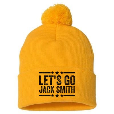 LETS GO JACK SMITH Pom Pom 12in Knit Beanie