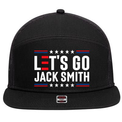 Lets Go Jack Smith Jack Smith Conservative Us Flag Gift 7 Panel Mesh Trucker Snapback Hat