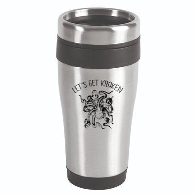 LetS Get Kraken Giant Squid Octopus Funny Pun 16oz Travel Tumbler