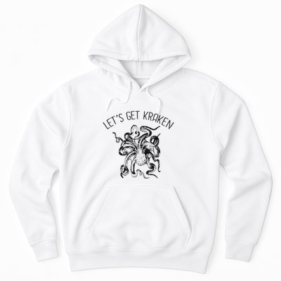 LetS Get Kraken Giant Squid Octopus Funny Pun Hoodie