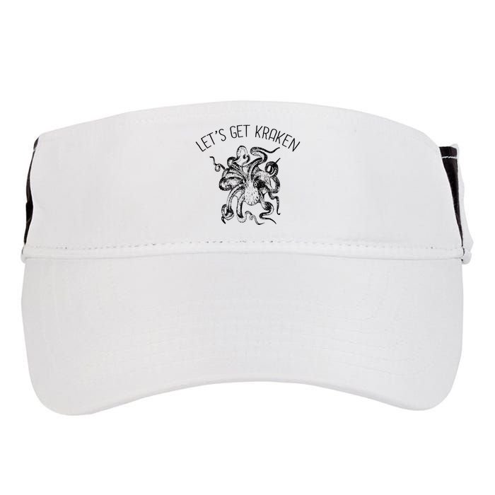 LetS Get Kraken Giant Squid Octopus Funny Pun Adult Drive Performance Visor