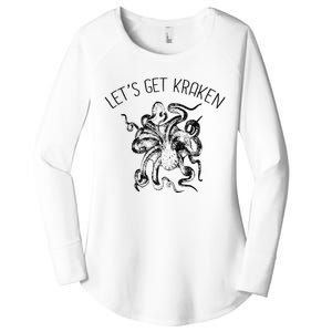 LetS Get Kraken Giant Squid Octopus Funny Pun Women's Perfect Tri Tunic Long Sleeve Shirt