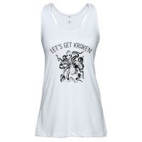 LetS Get Kraken Giant Squid Octopus Funny Pun Ladies Essential Flowy Tank