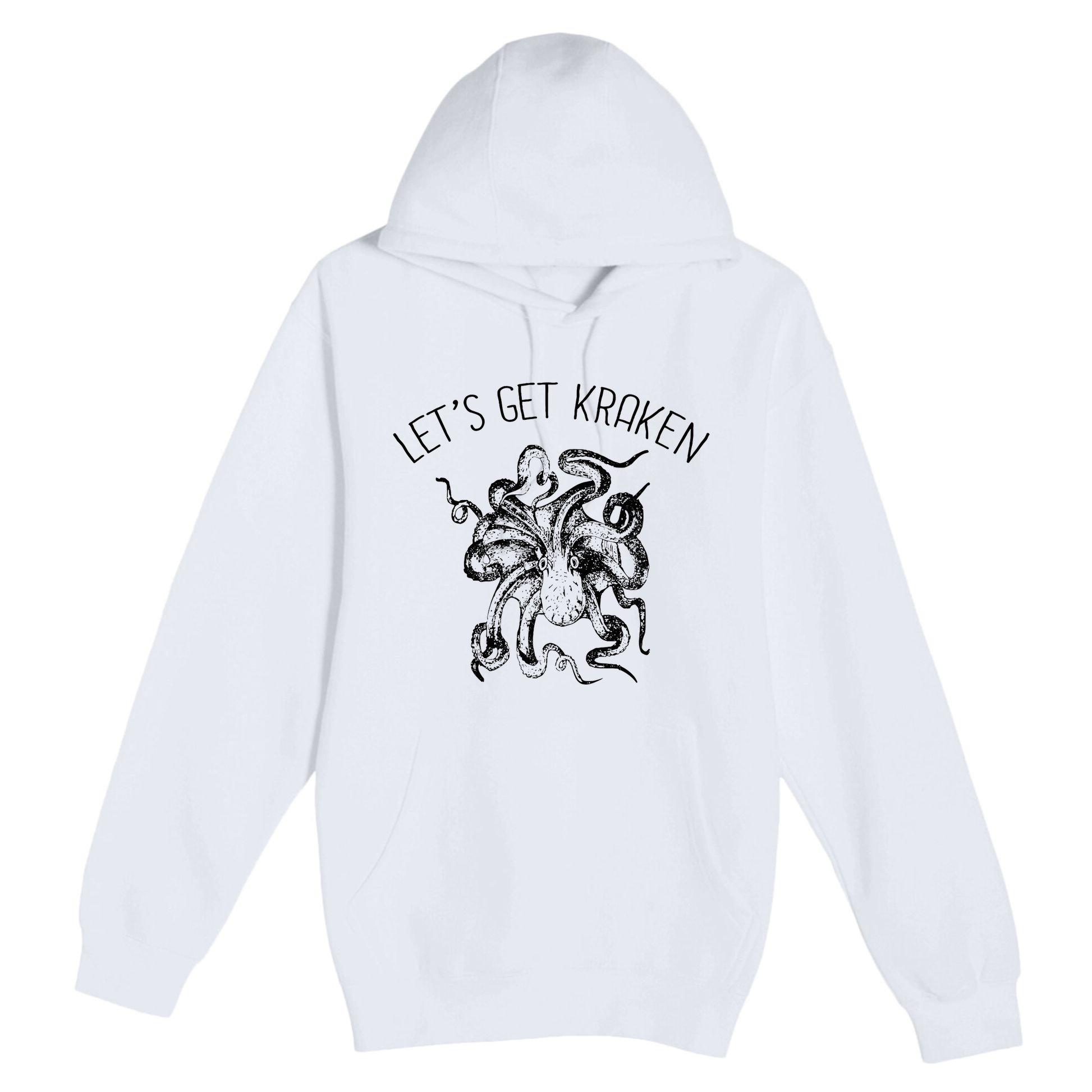 LetS Get Kraken Giant Squid Octopus Funny Pun Premium Pullover Hoodie