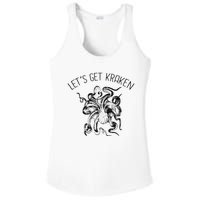 LetS Get Kraken Giant Squid Octopus Funny Pun Ladies PosiCharge Competitor Racerback Tank