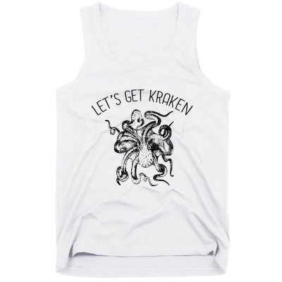 LetS Get Kraken Giant Squid Octopus Funny Pun Tank Top