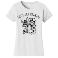 LetS Get Kraken Giant Squid Octopus Funny Pun Women's T-Shirt