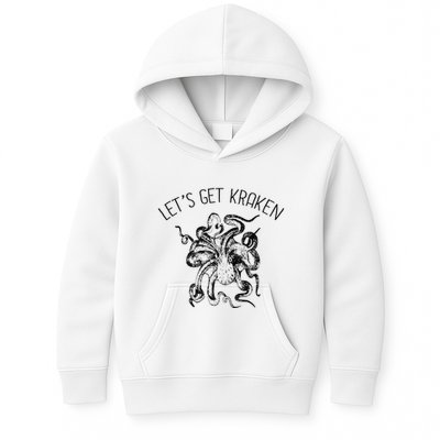 LetS Get Kraken Giant Squid Octopus Funny Pun Kids Hoodie