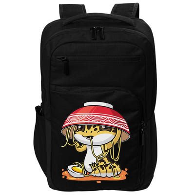 Leopard Gecko Kawaii Lizard Japanese Reptile Ramen Impact Tech Backpack
