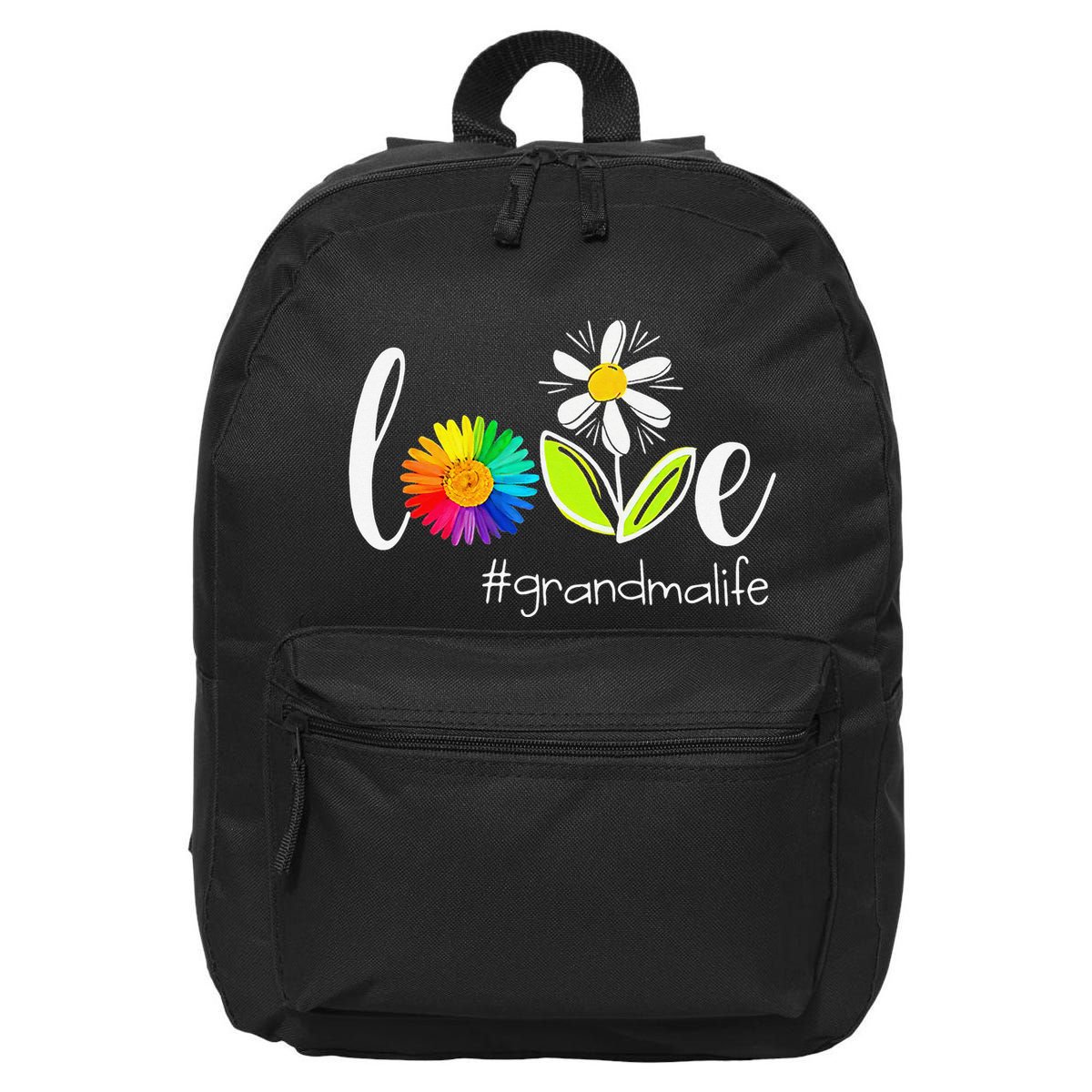 Love Grandma Life Wildlife Flower 16 in Basic Backpack